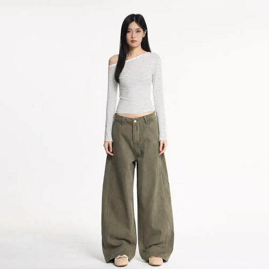 Unisex Retro Washed Cargo Pants – Baggy Loose Fit Streetwear | same ANTHEM Soulmate Fashion