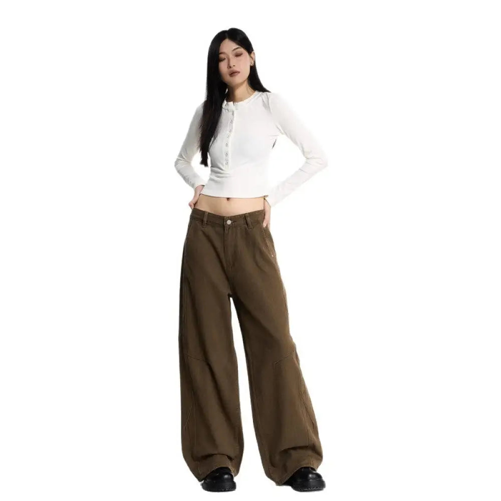 Unisex Retro Washed Cargo Pants – Baggy Loose Fit Streetwear | same ANTHEM Soulmate Fashion