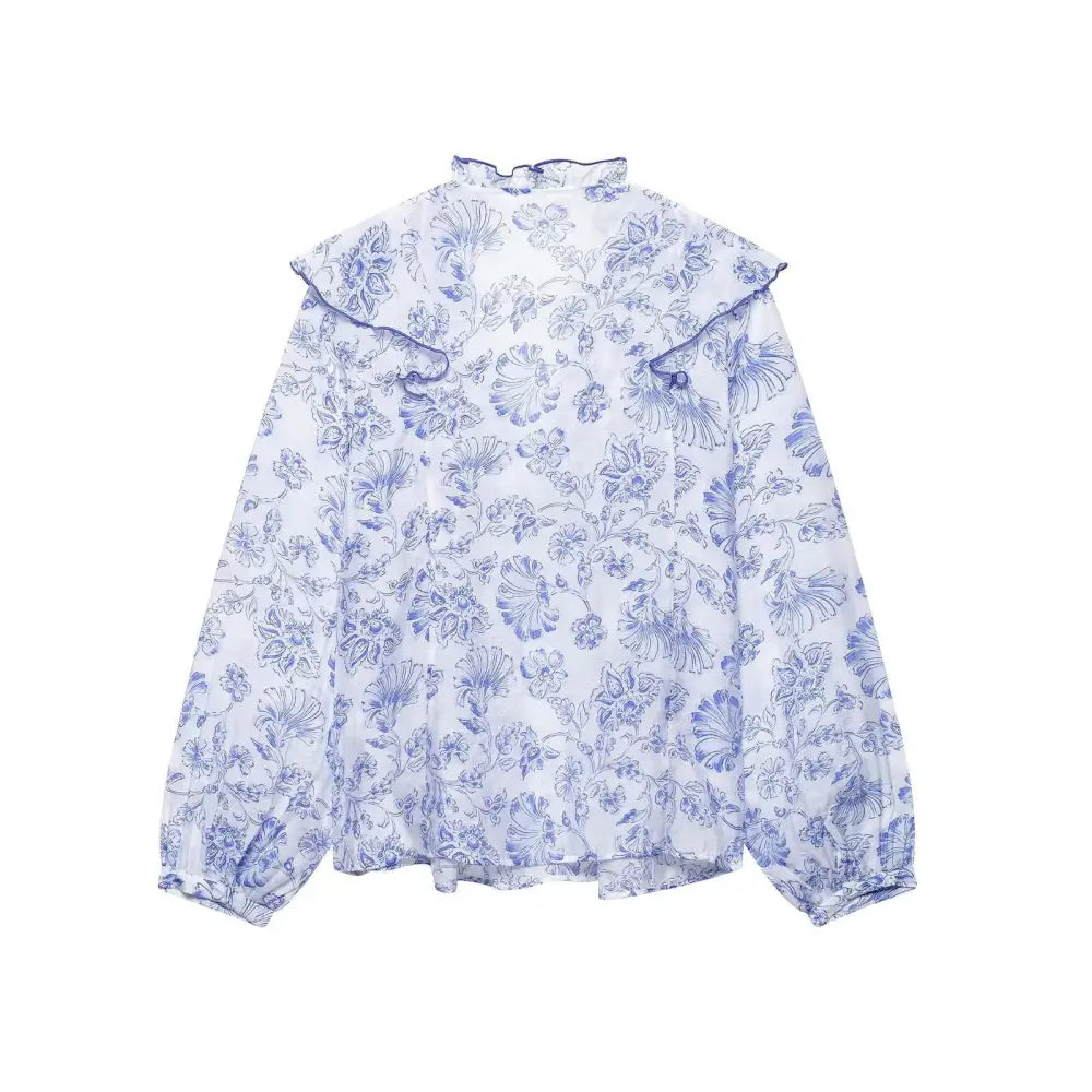V-Neck Pleated Printed Shirt – Soulmate Streetwear | same ANTHEM