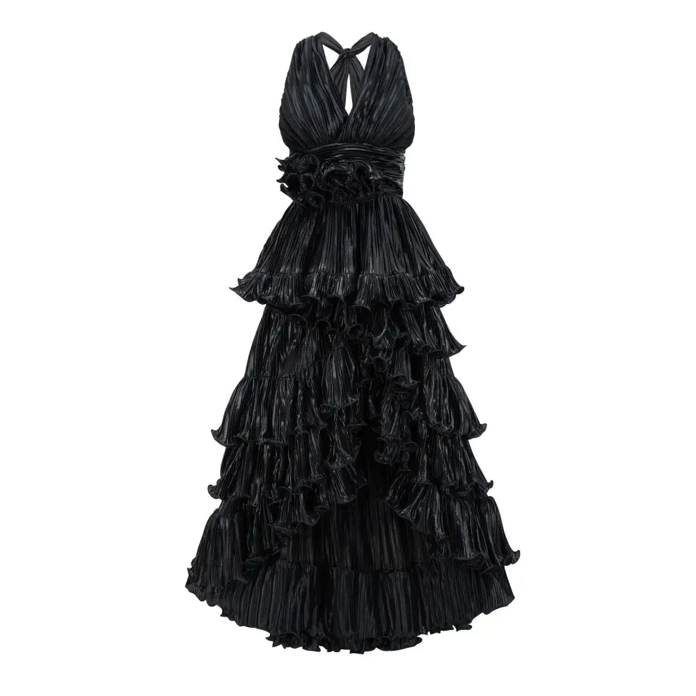 V-Neck Sleeveless Dress | same ANTHEM. - black / S