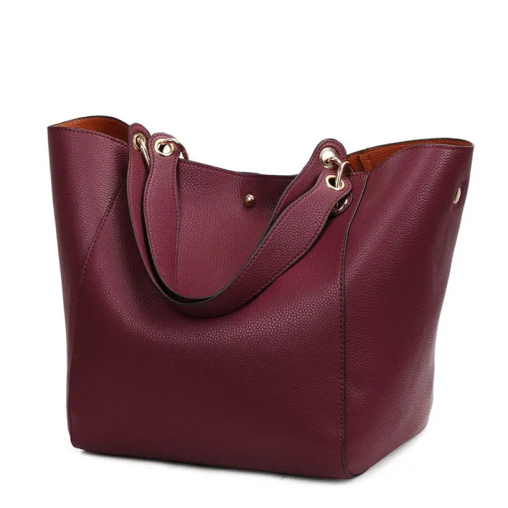 Versatile Large Shopping Bag – Soulmate Streetwear Style | same ANTHEM. - Burgundy / (30cm<Max Length<50cm)