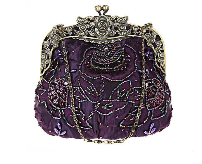 Vintage Beaded Clutch – Embroidered Soulmate Bag | same ANTHEM