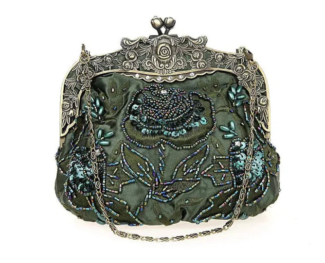 Vintage Beaded Clutch – Embroidered Soulmate Bag | same ANTHEM