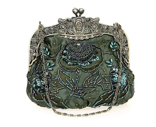Vintage Beaded Clutch – Embroidered Soulmate Bag | same ANTHEM