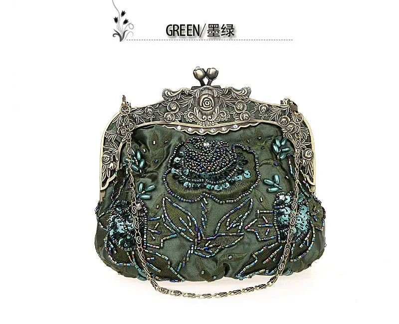 Vintage Beaded Clutch – Embroidered Soulmate Bag | same ANTHEM