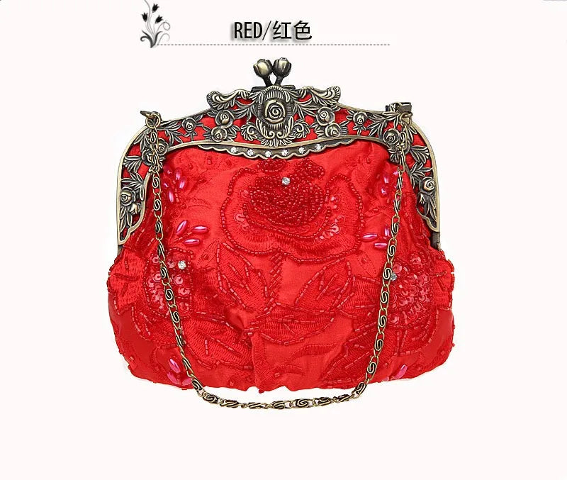 Vintage Beaded Clutch – Embroidered Soulmate Bag | same ANTHEM