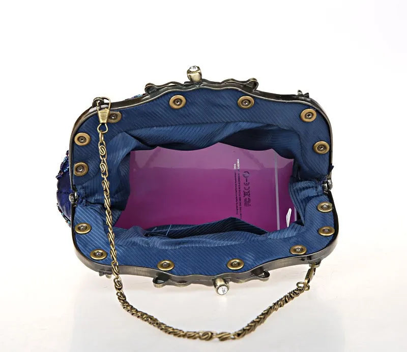 Vintage Beaded Clutch – Embroidered Soulmate Bag | same ANTHEM
