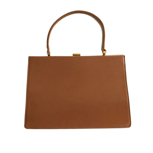 Vintage Big Clip PU Leather Tote | Soulmate Streetwear by same ANTHEM.