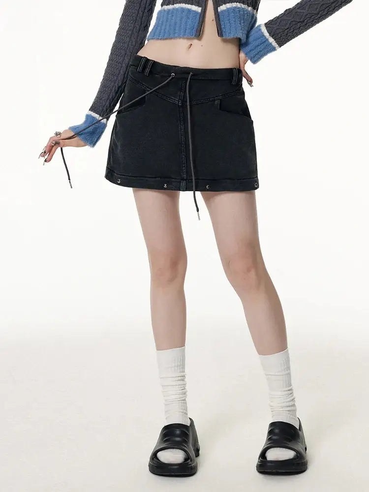 Vintage Black Denim Pocket Skirt – Soulmate Streetwear | same ANTHEM