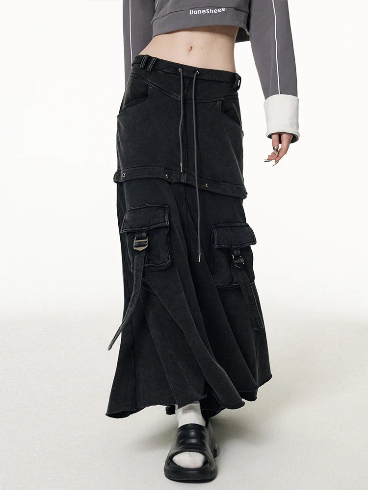 Vintage Black Denim Pocket Skirt – Soulmate Streetwear | same ANTHEM