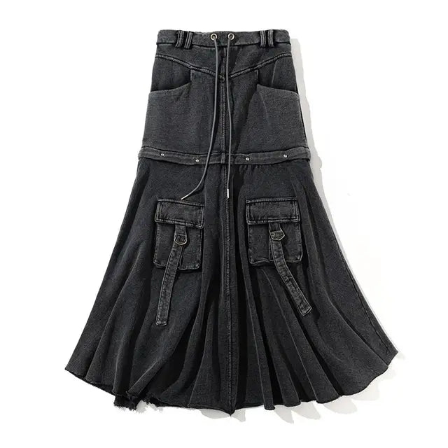 Vintage Black Denim Pocket Skirt – Soulmate Streetwear | same ANTHEM - Dark Grey / S