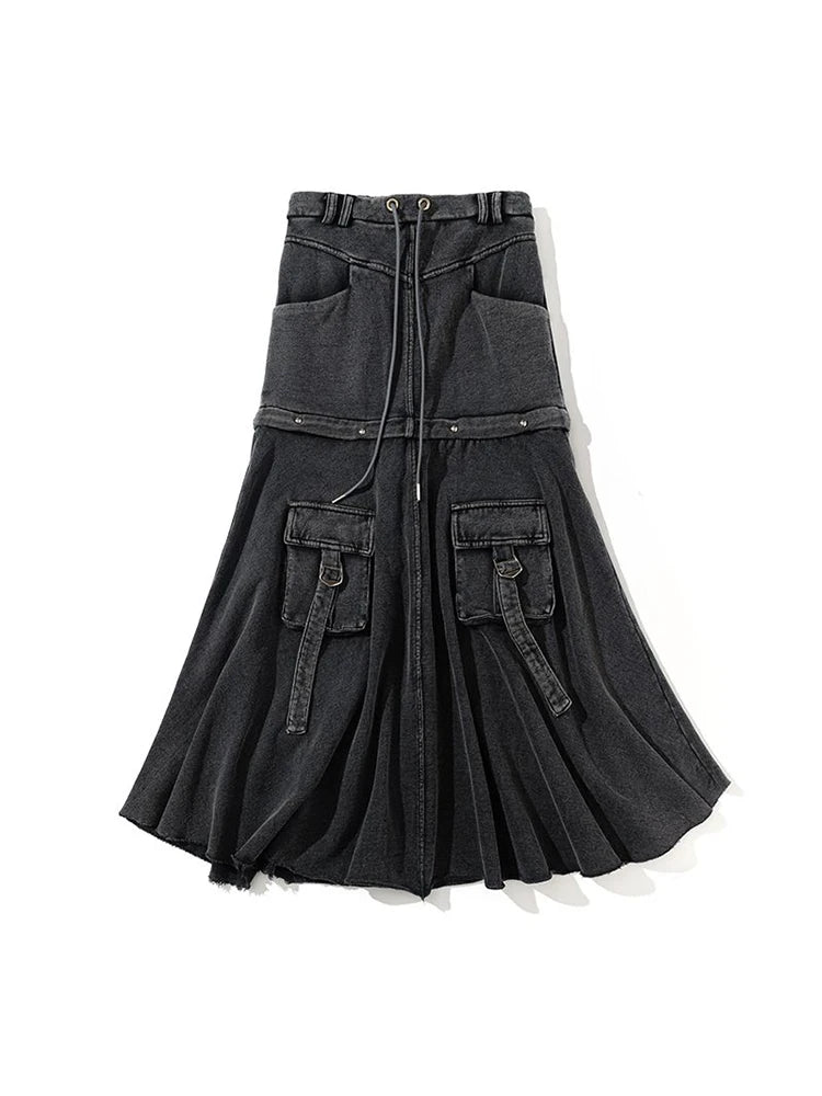 Vintage Black Denim Pocket Skirt – Soulmate Streetwear | same ANTHEM