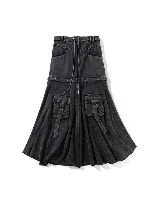 Vintage Black Denim Pocket Skirt – Soulmate Streetwear | same ANTHEM