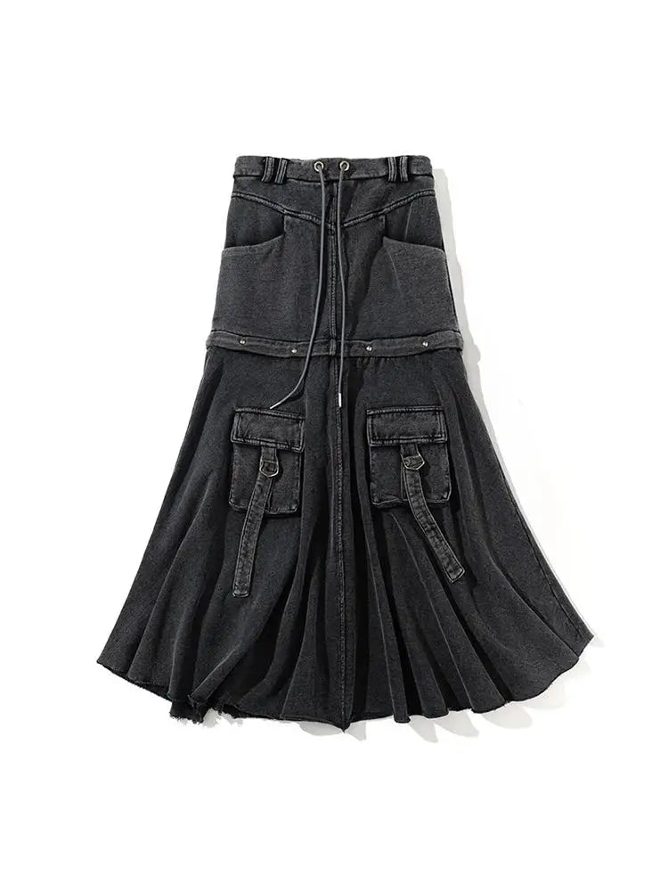 Vintage Black Denim Pocket Skirt – Soulmate Streetwear | same ANTHEM