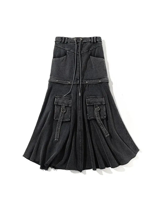 Vintage Black Denim Pocket Skirt – Soulmate Streetwear | same ANTHEM
