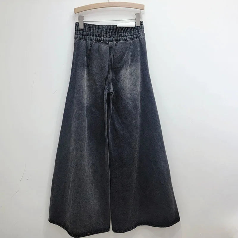 Vintage Black Floral Wide-Leg Jeans – Soulmate Streetwear | same ANTHEM.