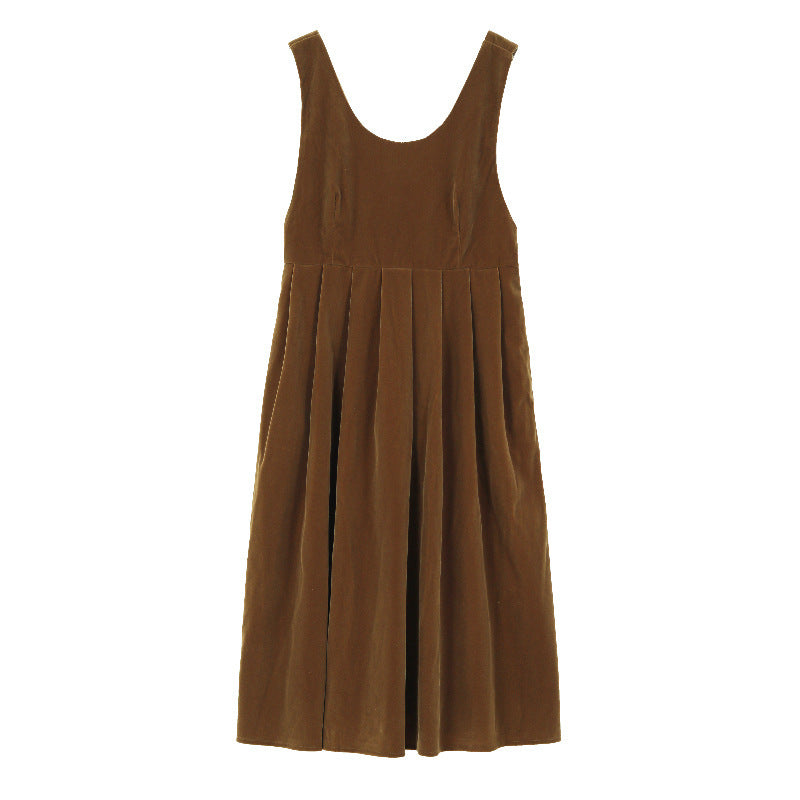 Vintage Bow Dress – same ANTHEM Classic Fashion - Light Brown / 2XL