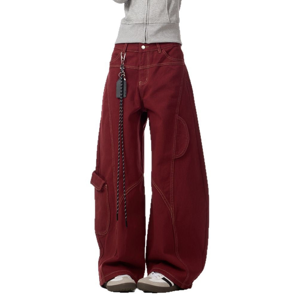 Vintage Burgundy Curved Pants | same ANTHEM.