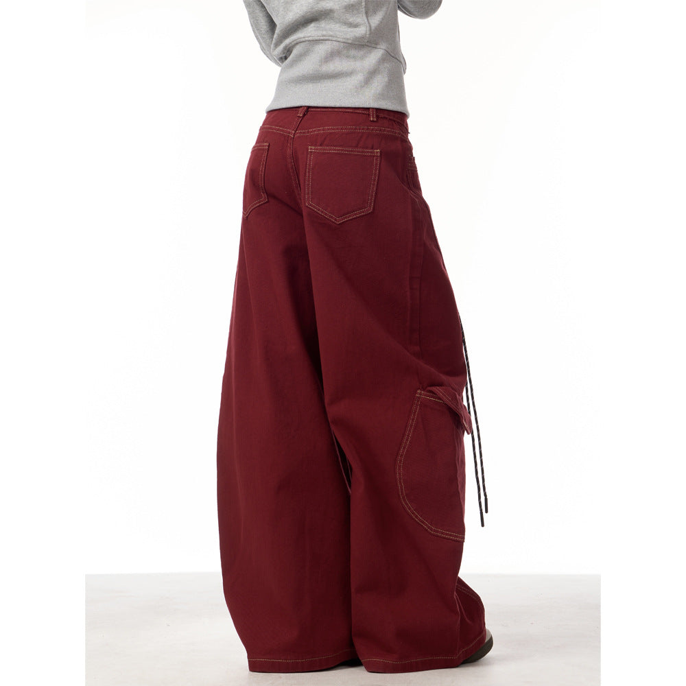 Vintage Burgundy Curved Pants | same ANTHEM.