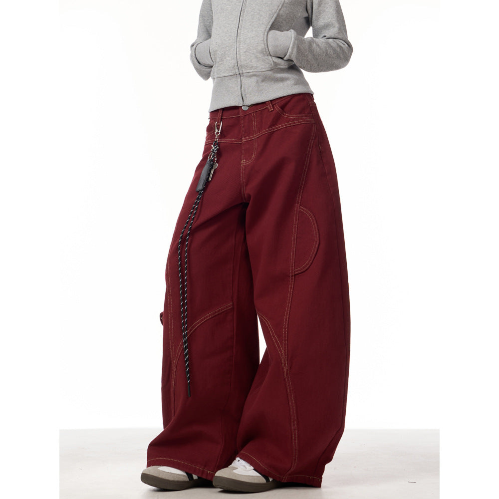 Vintage Burgundy Curved Pants | same ANTHEM.