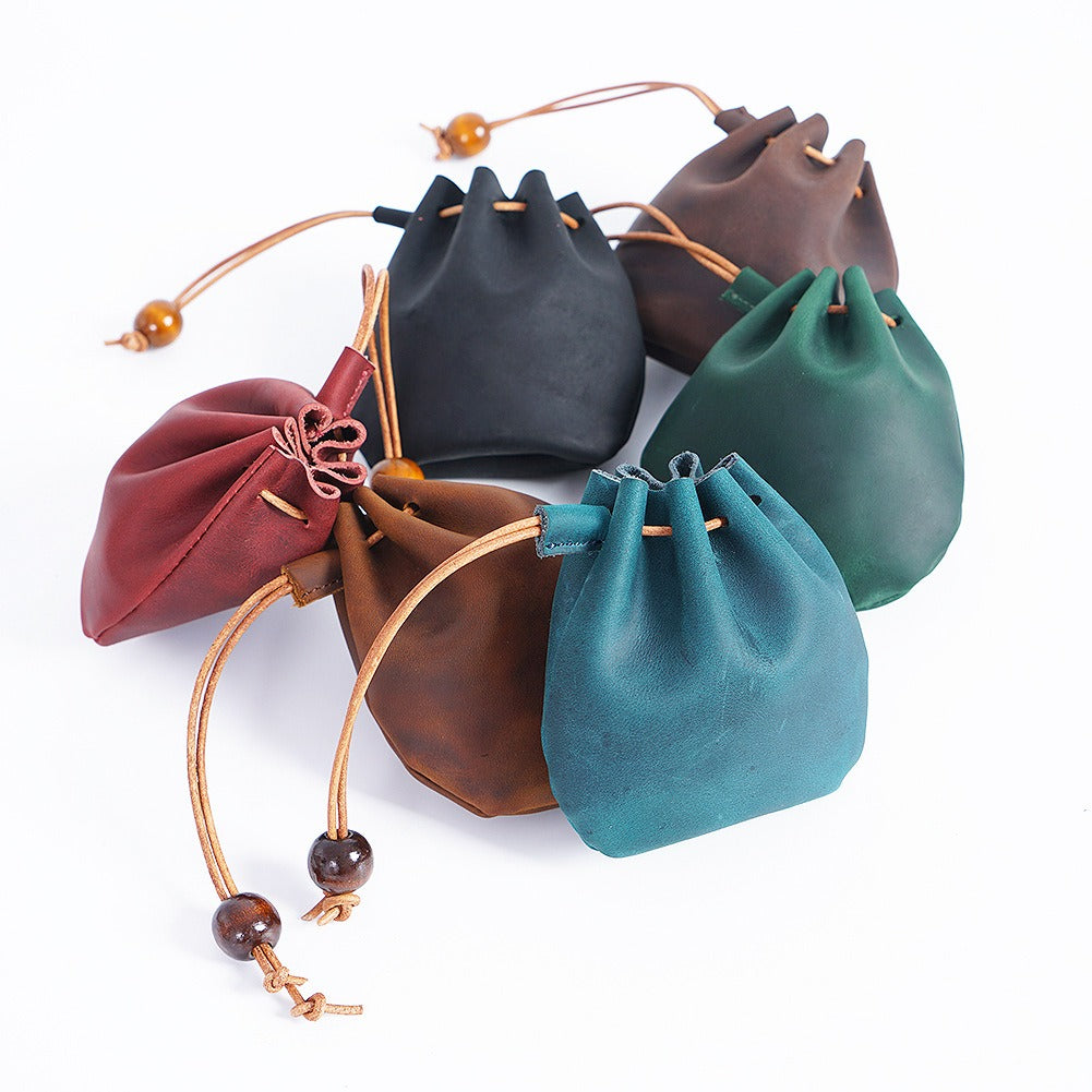 Vintage Cowhide Drawstring Coin Wallet | Soulmate Streetwear – same ANTHEM.