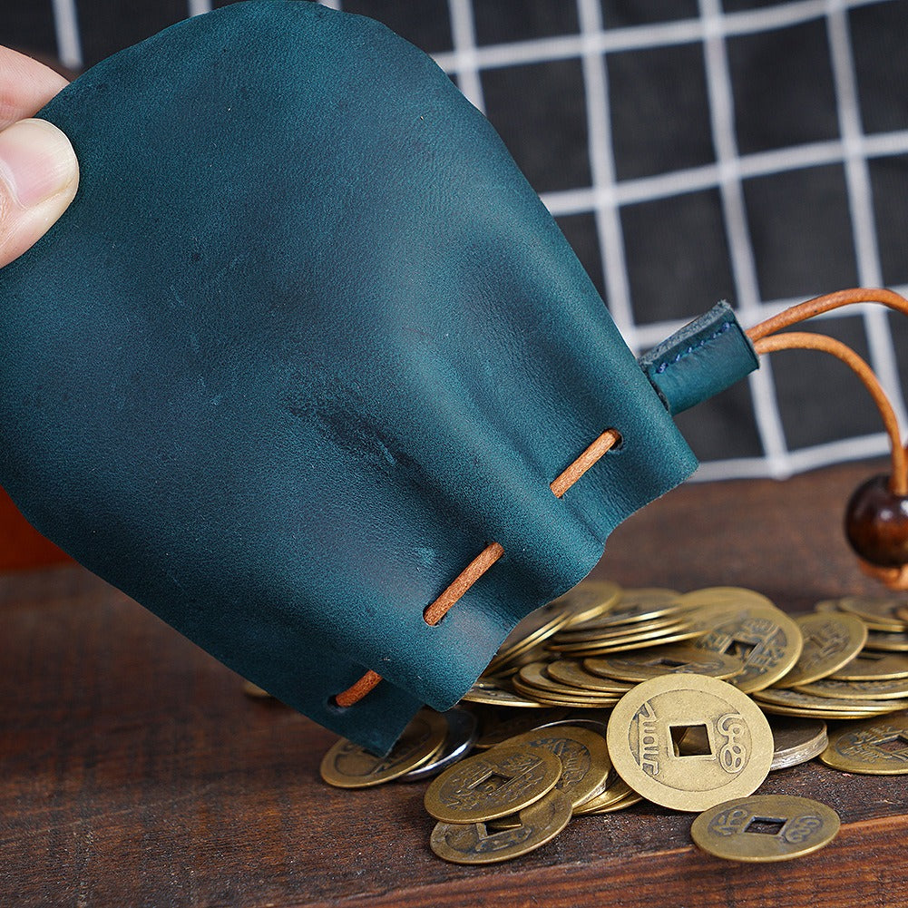 Vintage Cowhide Drawstring Coin Wallet | Soulmate Streetwear – same ANTHEM.