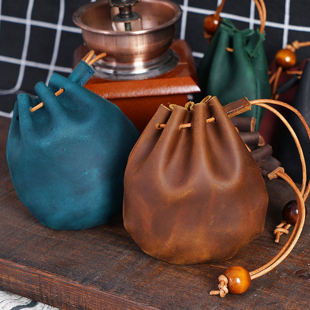 Vintage Cowhide Drawstring Coin Wallet | Soulmate Streetwear – same ANTHEM.