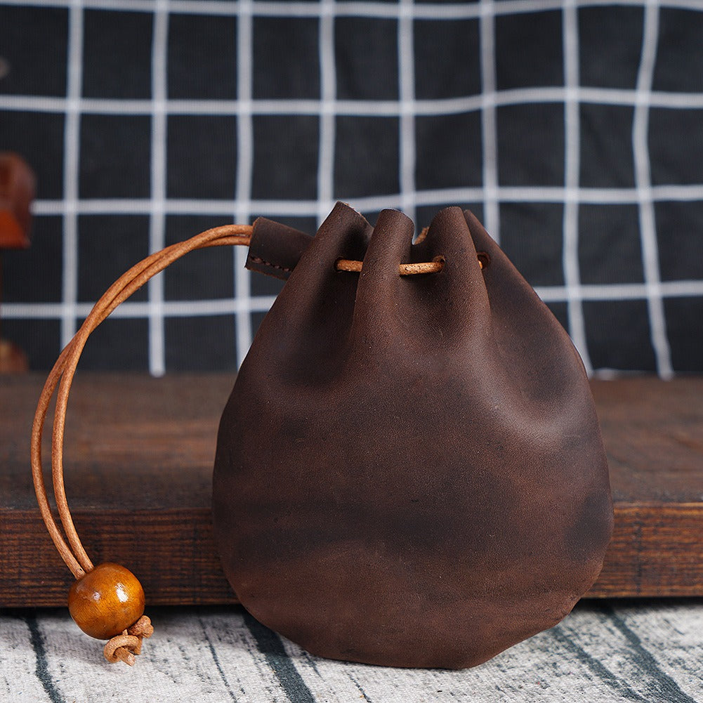 Vintage Cowhide Drawstring Coin Wallet | Soulmate Streetwear – same ANTHEM.