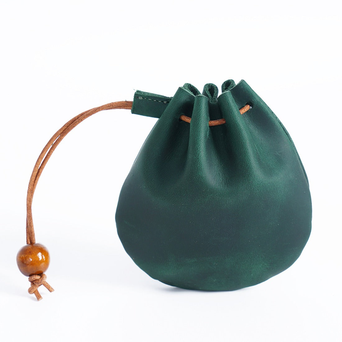 Vintage Cowhide Drawstring Coin Wallet | Soulmate Streetwear – same ANTHEM. - Crazy Horse Ink Green