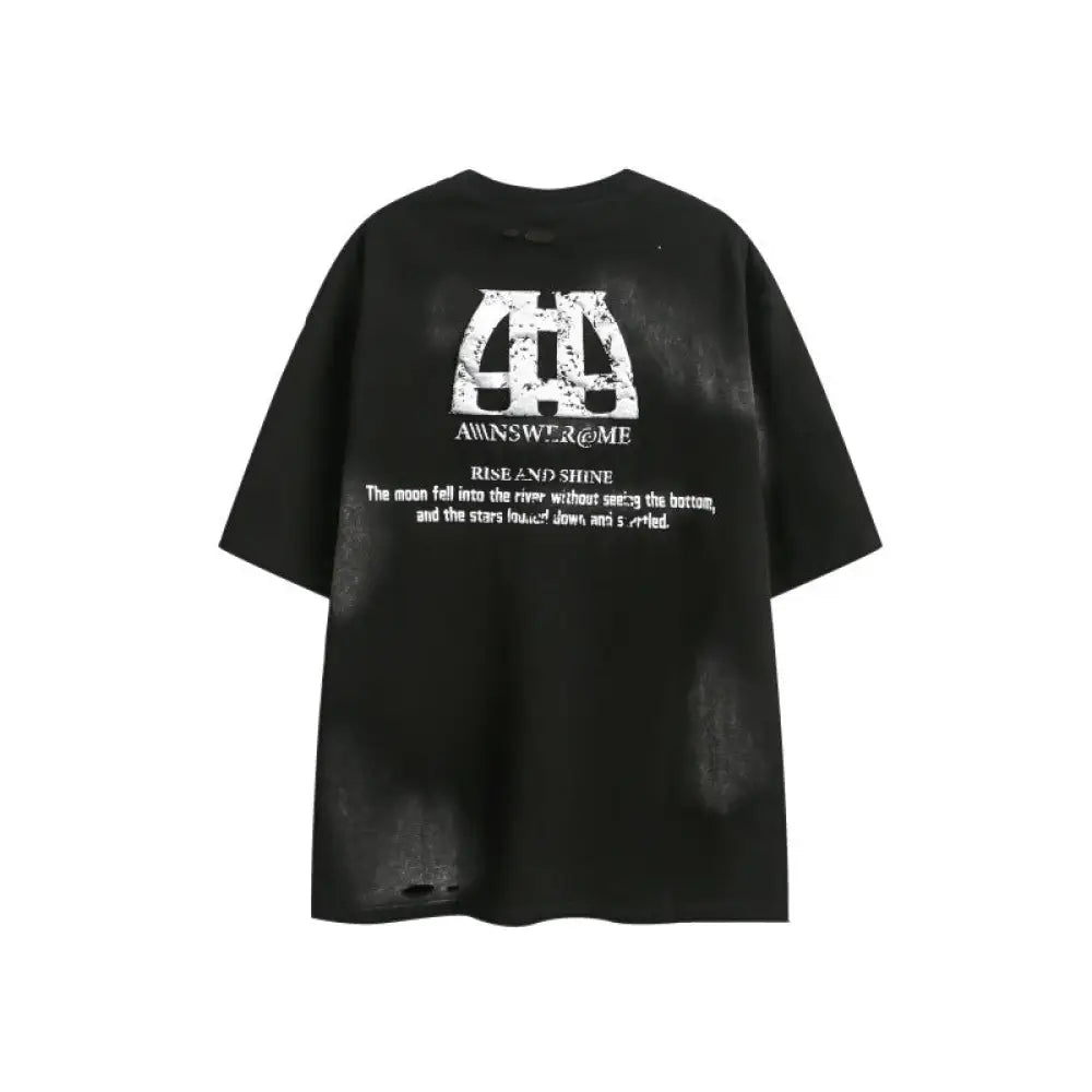 Vintage Distressed Loose T-Shirt – Soulmate Streetwear for Men | same ANTHEM
