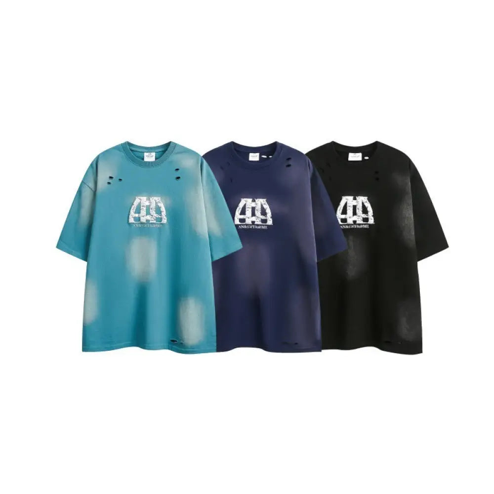 Vintage Distressed Loose T-Shirt – Soulmate Streetwear for Men | same ANTHEM
