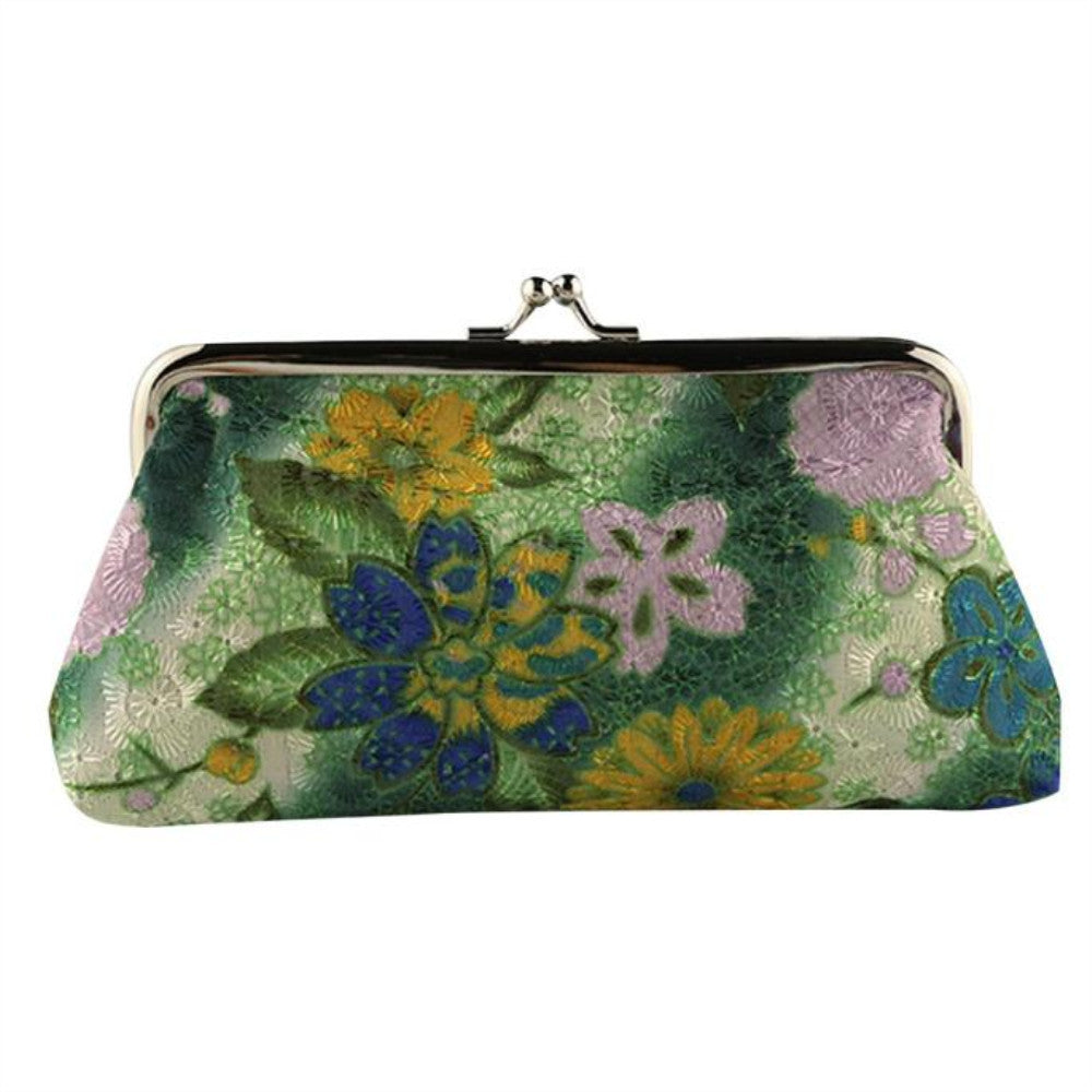 Vintage Embroidered Coin Purse | same ANTHEM. - Green - Bag