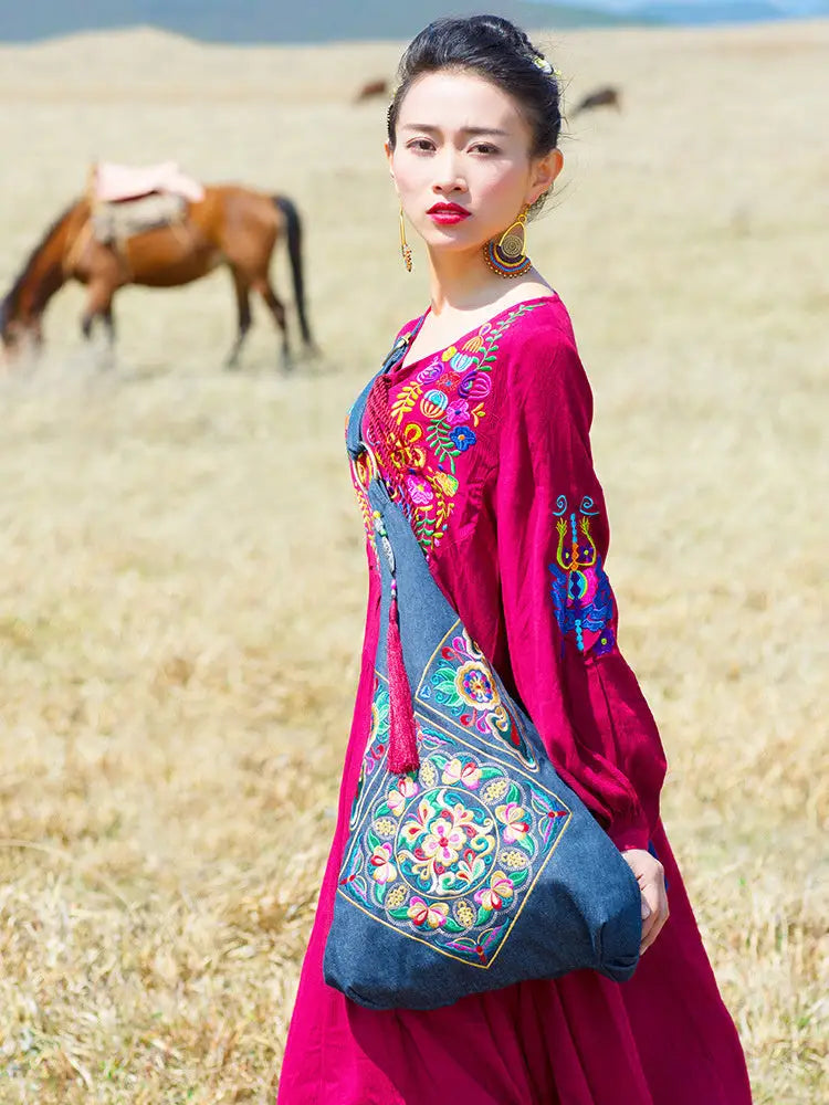 Vintage embroidery bag - Bag