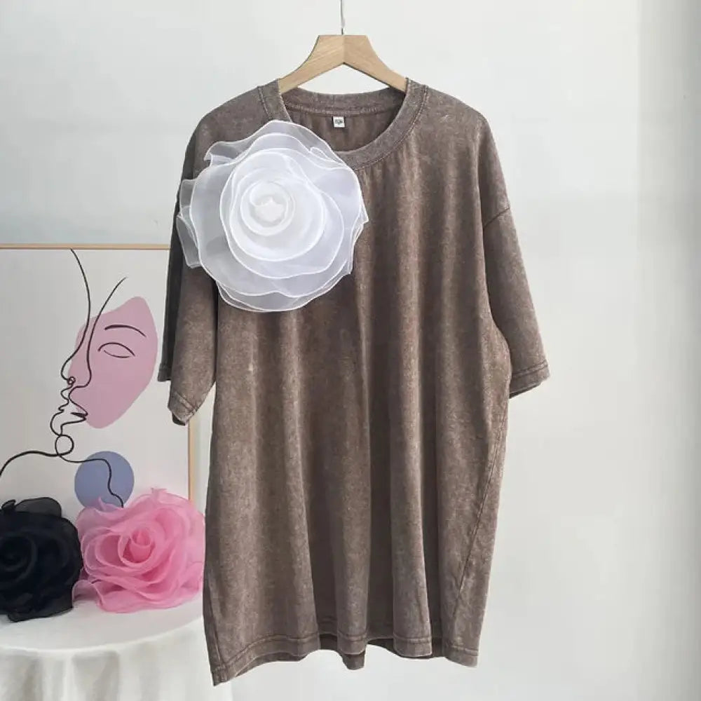 Vintage Faded Cotton T-Shirt – Street Style Soulmate Wear | same ANTHEM - Camel / M