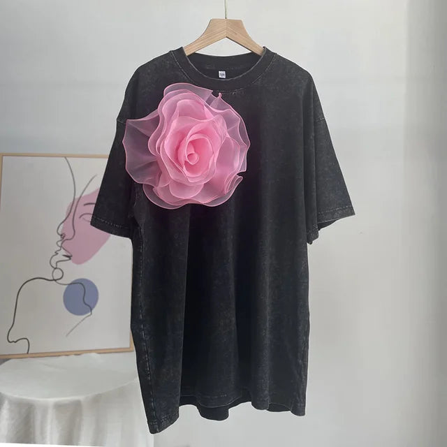 Vintage Faded Cotton T-Shirt – Street Style Soulmate Wear | same ANTHEM - Black / M