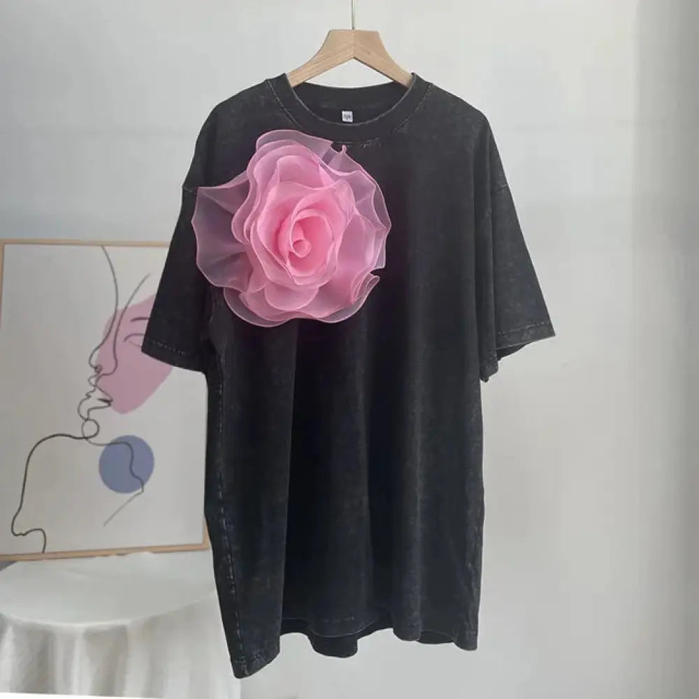 Vintage Faded Cotton T-Shirt – Street Style Soulmate Wear | same ANTHEM - Black / M