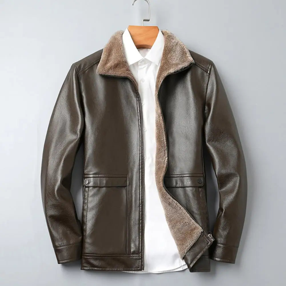 Vintage Faux Leather Jacket Men | soulmate wear | same ANTHEM Streetwear
