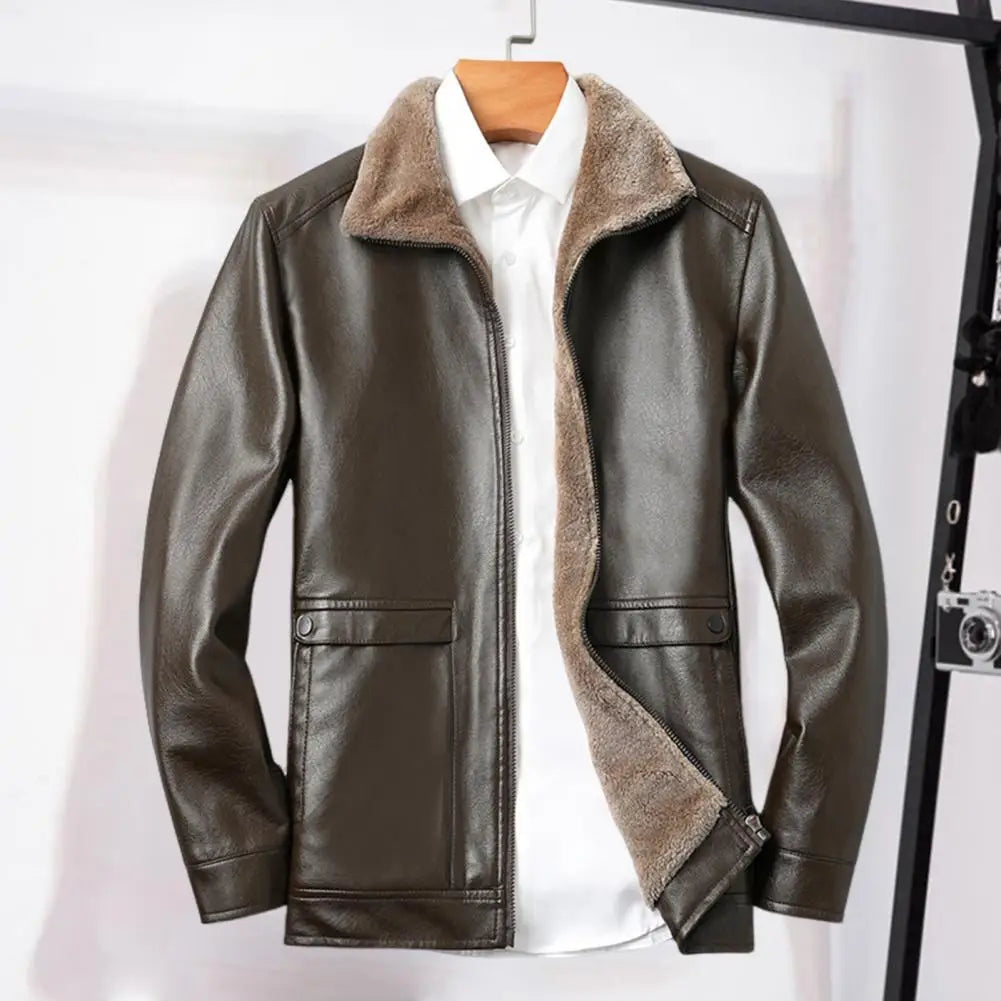 Vintage Faux Leather Jacket Men | soulmate wear | same ANTHEM Streetwear