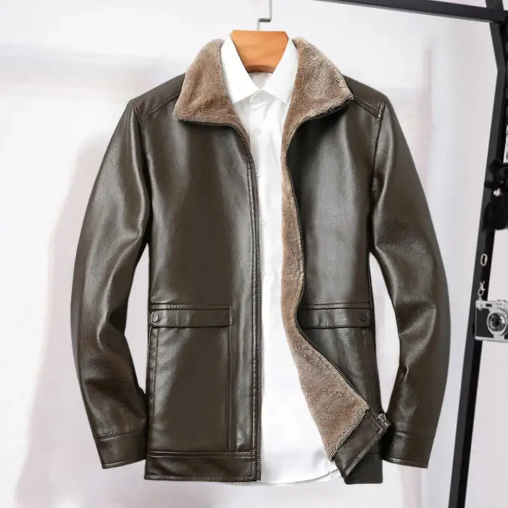 Vintage Faux Leather Jacket Men | soulmate wear | same ANTHEM Streetwear