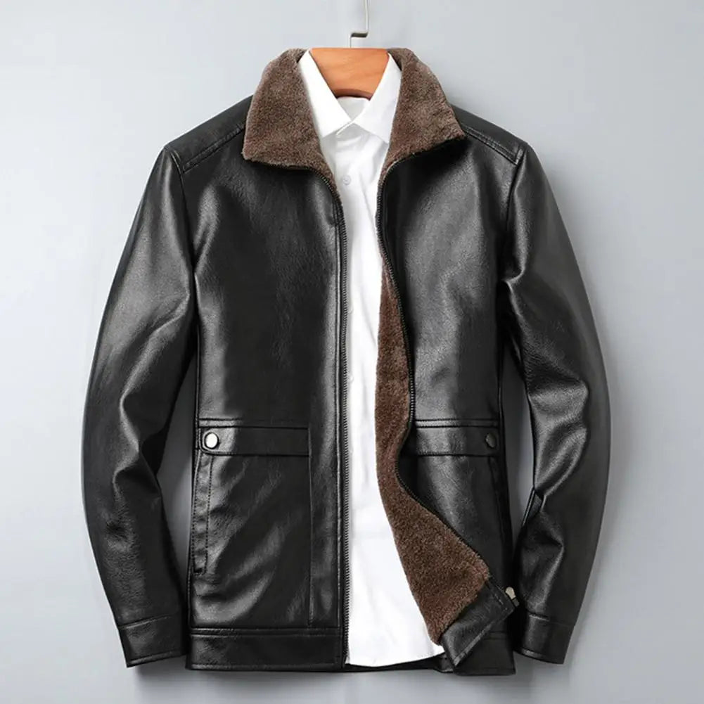 Vintage Faux Leather Jacket Men | soulmate wear | same ANTHEM Streetwear