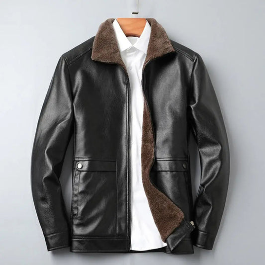 Vintage Faux Leather Jacket Men | soulmate wear | same ANTHEM Streetwear