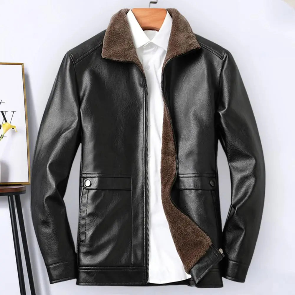 Vintage Faux Leather Jacket Men | soulmate wear | same ANTHEM Streetwear