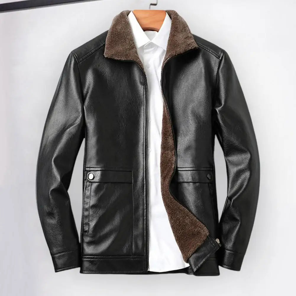 Vintage Faux Leather Jacket Men | soulmate wear | same ANTHEM Streetwear