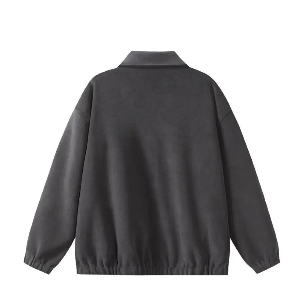 Vintage Fleece Turn-down Collar Jacket – Casual Outerwear | same ANTHEM