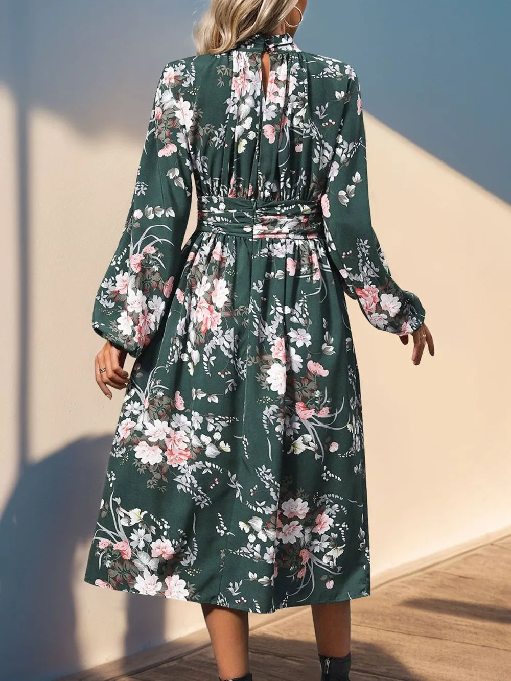 Vintage Floral High-Waisted Dress – same ANTHEM