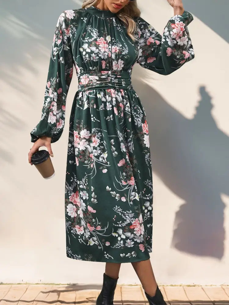 Vintage Floral High-Waisted Dress – same ANTHEM