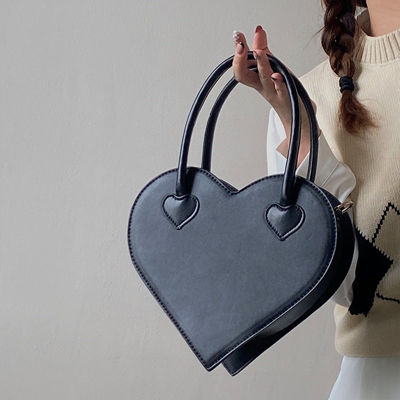 Vintage Heart Shoulder Bag | same ANTHEM. Soulmate Streetwear - Black