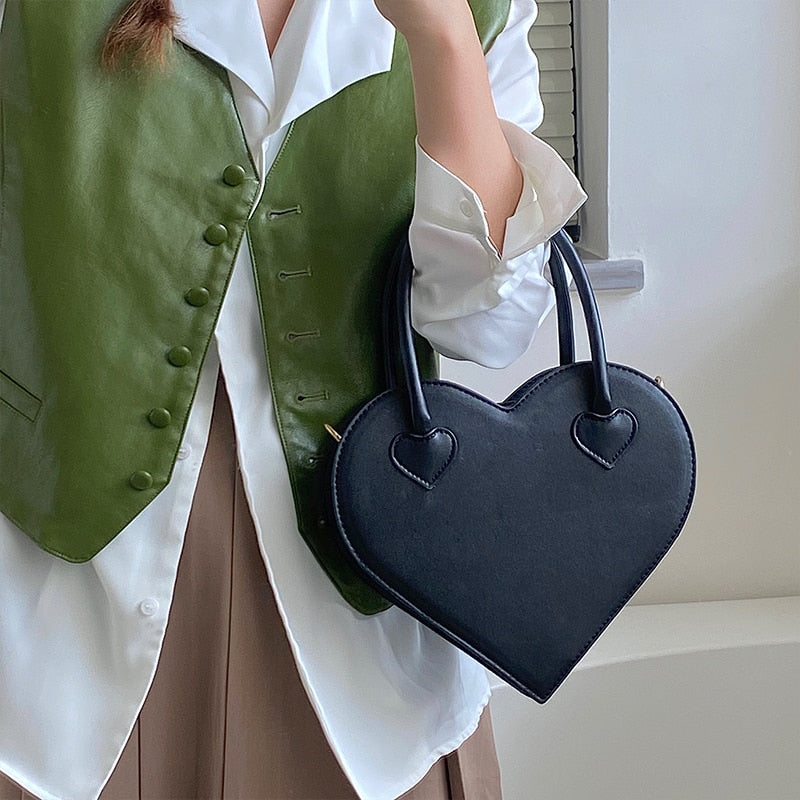 Vintage Heart Shoulder Bag | same ANTHEM. Soulmate Streetwear - Black