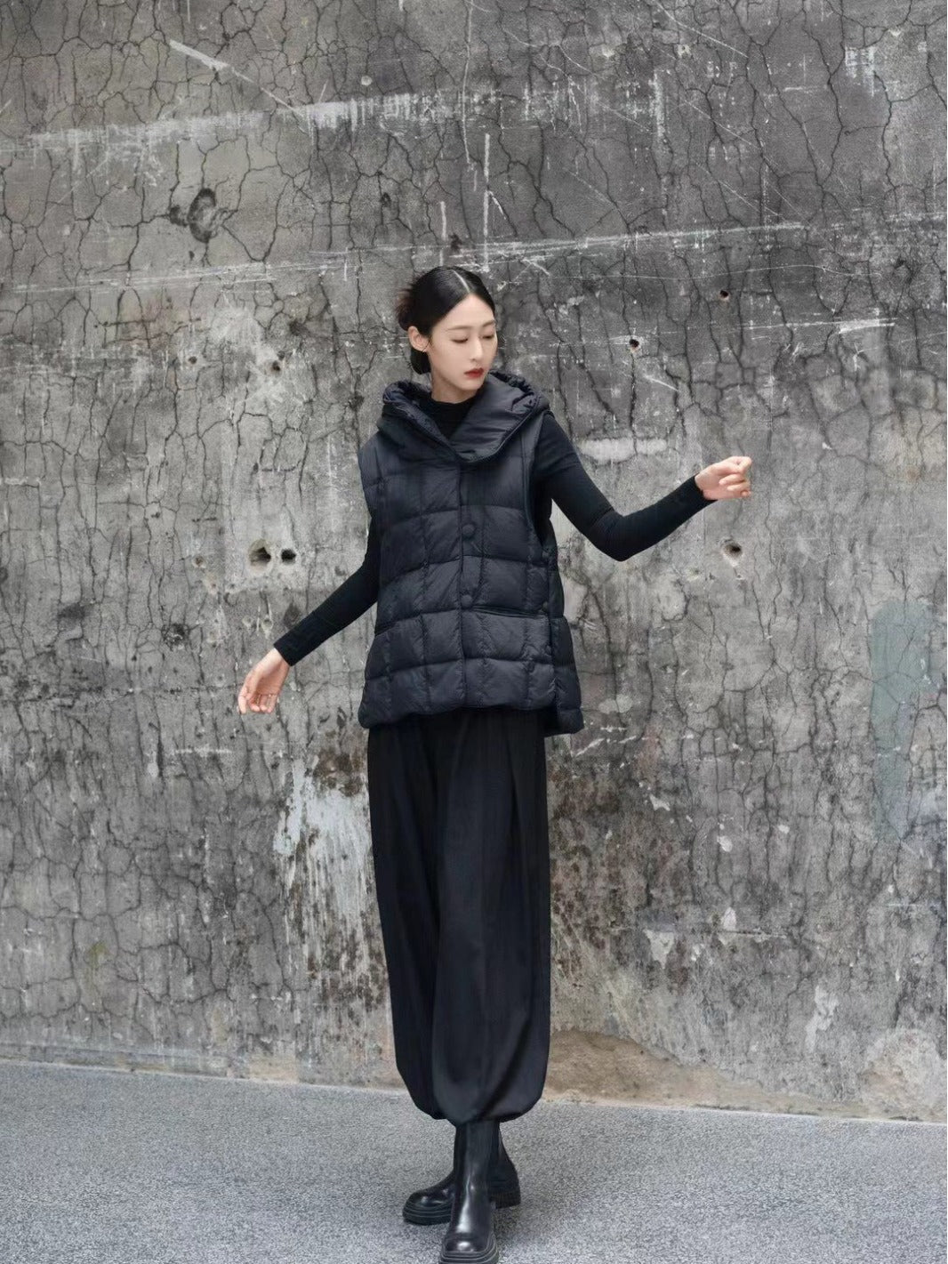 Vintage Hooded Sleeveless Vest – Soulmate Streetwear | same ANTHEM - black / XL