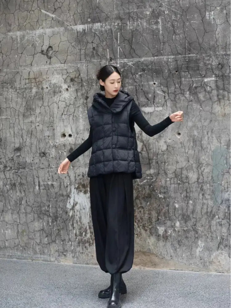 Vintage Hooded Sleeveless Vest – Soulmate Streetwear | same ANTHEM - black / XL